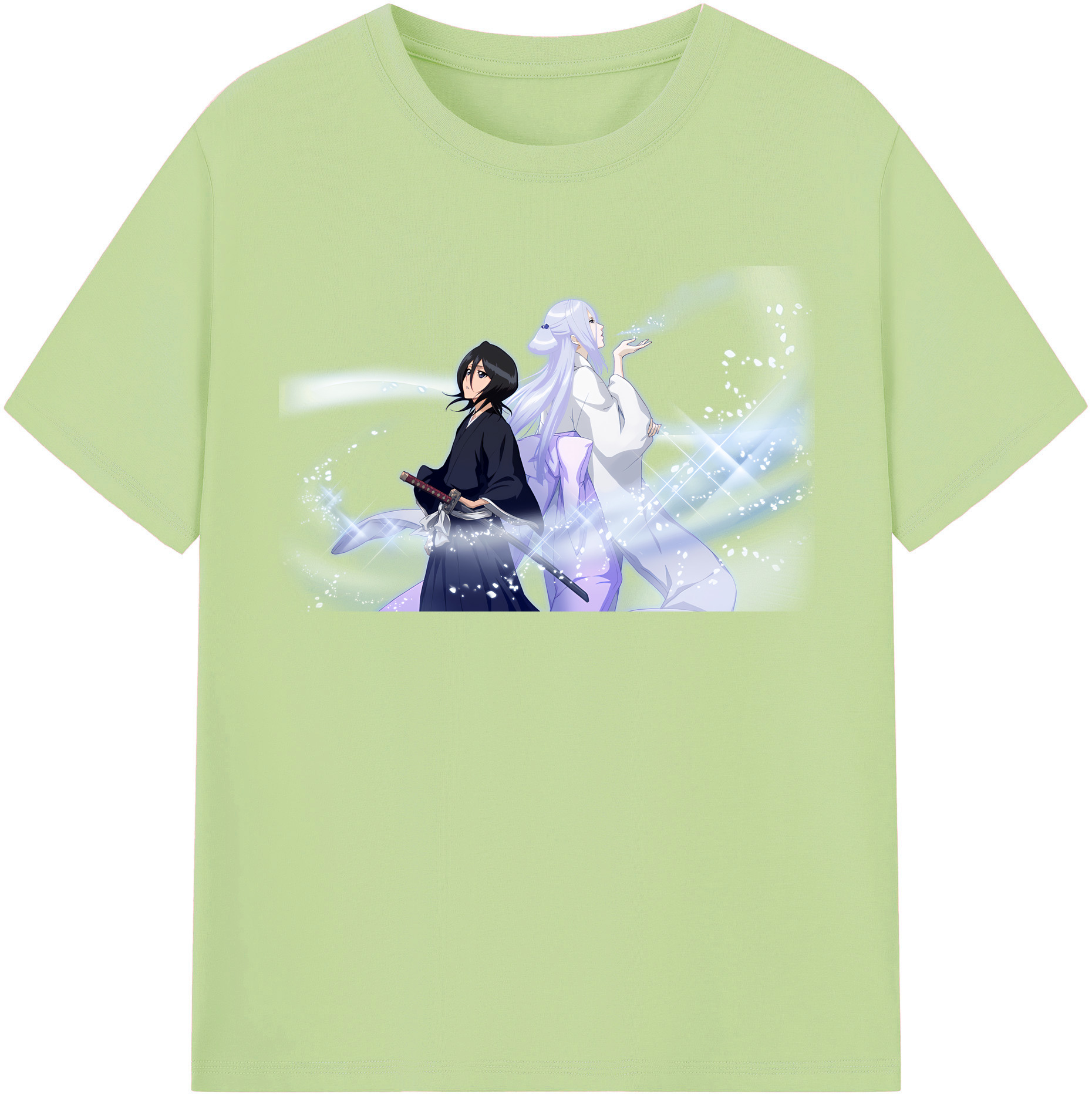 （画像用） ブリーチ 朽木ルキア BLEACH Kuchiki Rukia 綿100％半袖Tシャツ（フロントプリント）